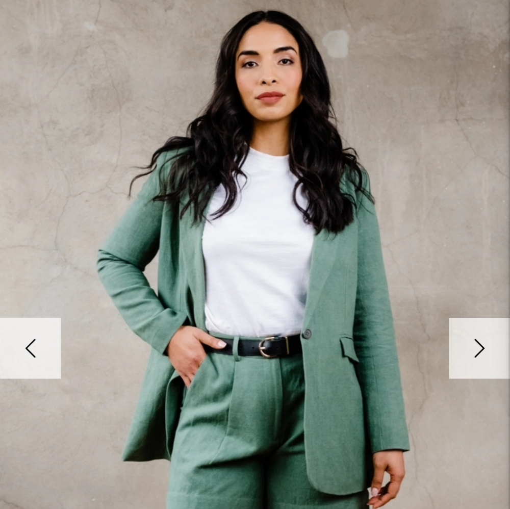 Able Heather Linen Blazer